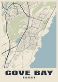 Street map poster of Cove Bay, Aberdeen