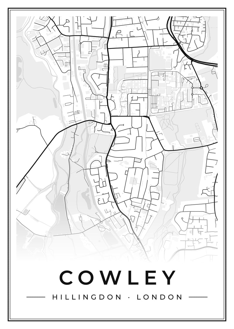 Cowley Street Map Poster