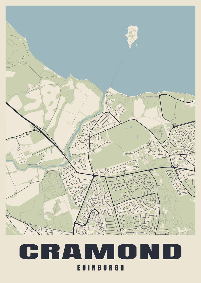 Cramond Street Map Poster
