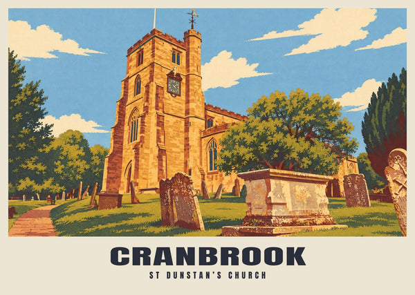 St Dunstan’s Church, Cranbrook Poster