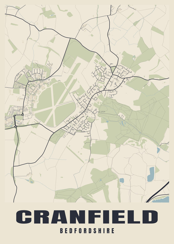 Cranfield Street Map Poster