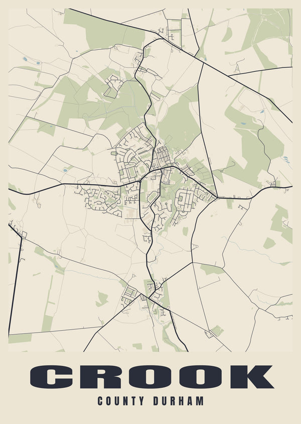 Crook Street Map Poster