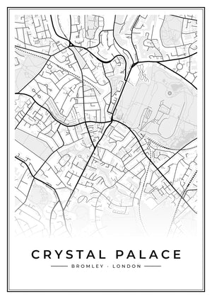 Crystal Palace Street Map Poster