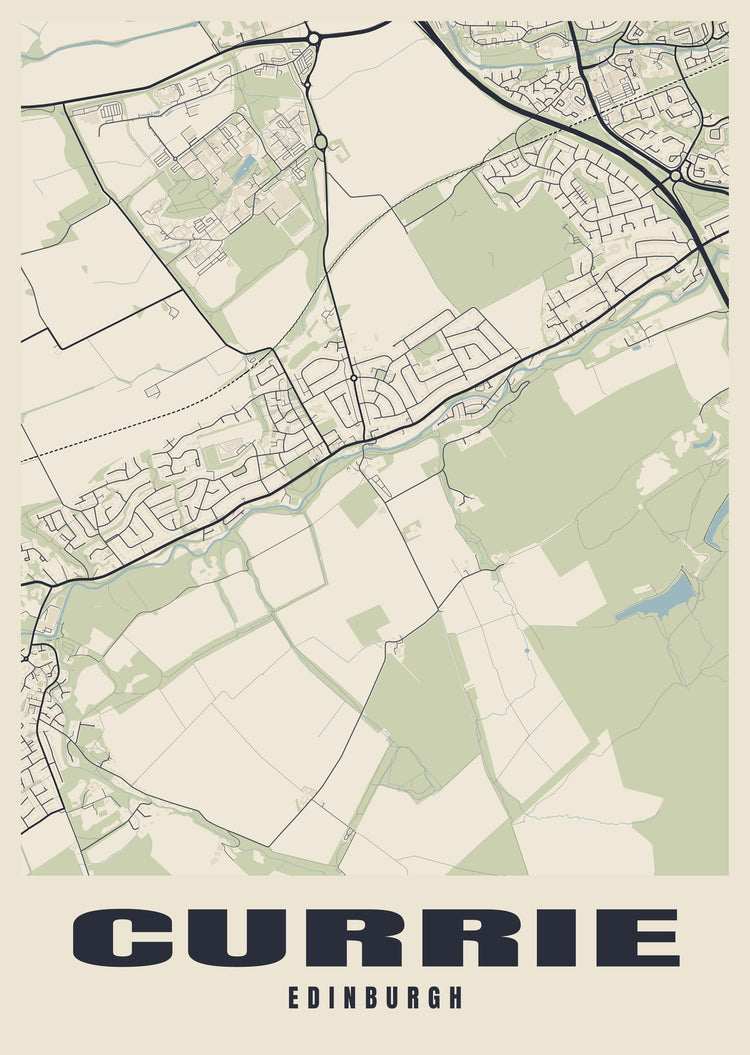 Currie Street Map Poster