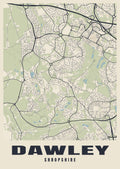 Street map poster of Dawley, Shropshire