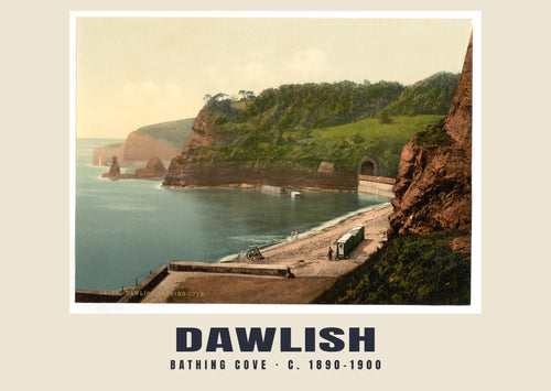 Bathing cove, Dawlish, c. 1890–1900 heritage photograph