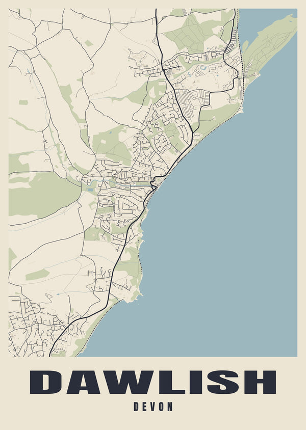 Dawlish Street Map Poster