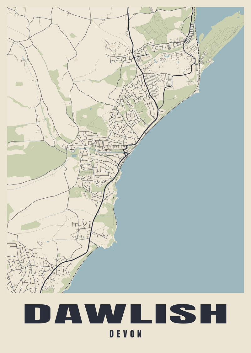 Dawlish Street Map Poster
