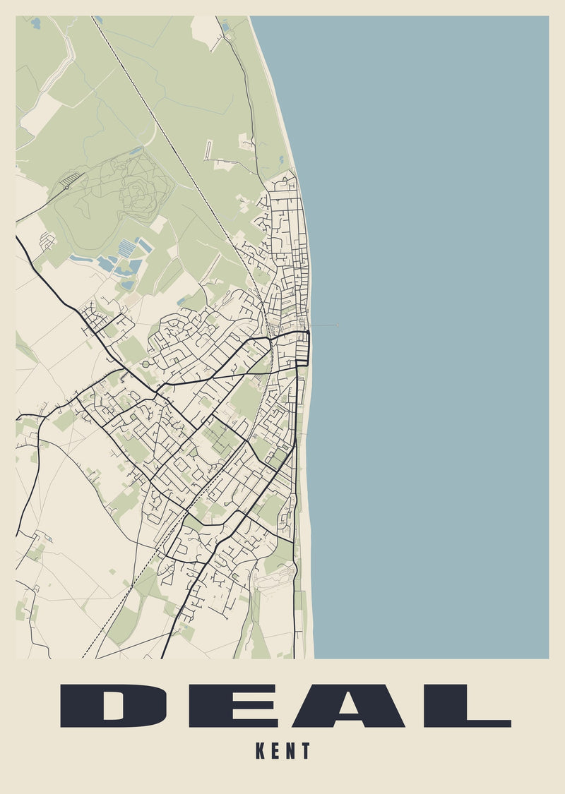 Deal Street Map Poster