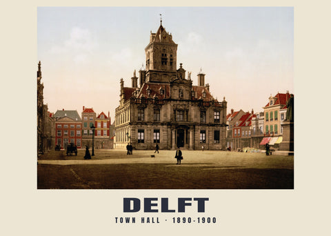 Stadhuis, Delft — 1890–1900 · Vintage photochrom print