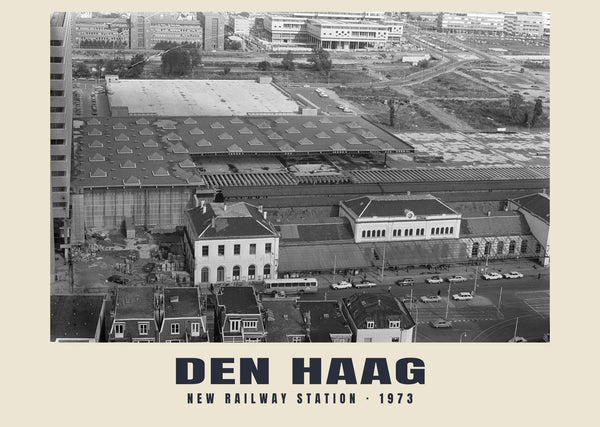 New Railway Station, Den Haag — 1973 · Historic photograph print