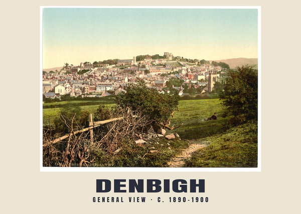 General view, Denbigh, c. 1890–1900 Heritage Print