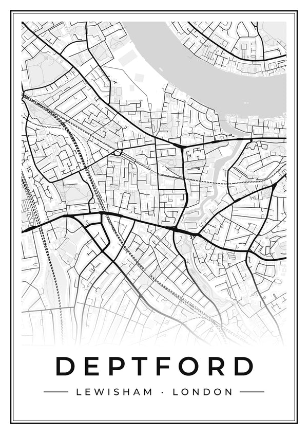 Deptford Street Map Poster