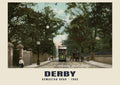 Osmaston Road, Derby — Historic photographic postcard print, 1905