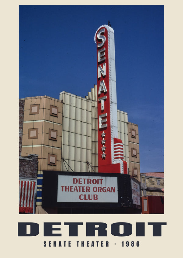 Senate Theater, Detroit — 1986 · Historic photograph print