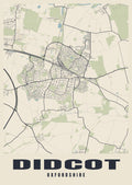 Street map poster of Didcot, Oxfordshire