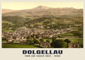 Town and Cadair Idris, Dolgellau, 1890s heritage photograph