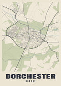Street map poster of Dorchester, Dorset