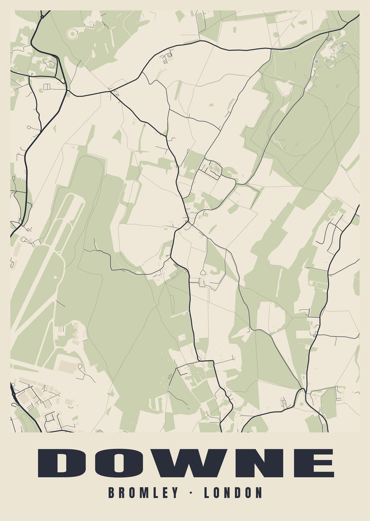 Downe Heritage Street Map Poster