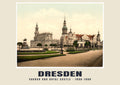 Church and Royal Castle, Dresden, 1890–1900 heritage photograph