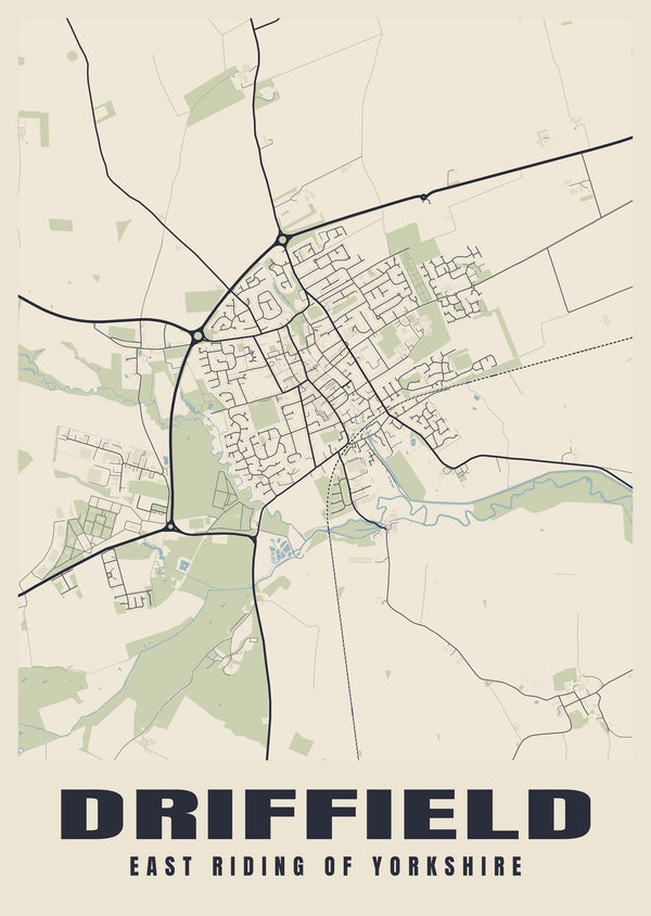 Driffield Street Map Poster