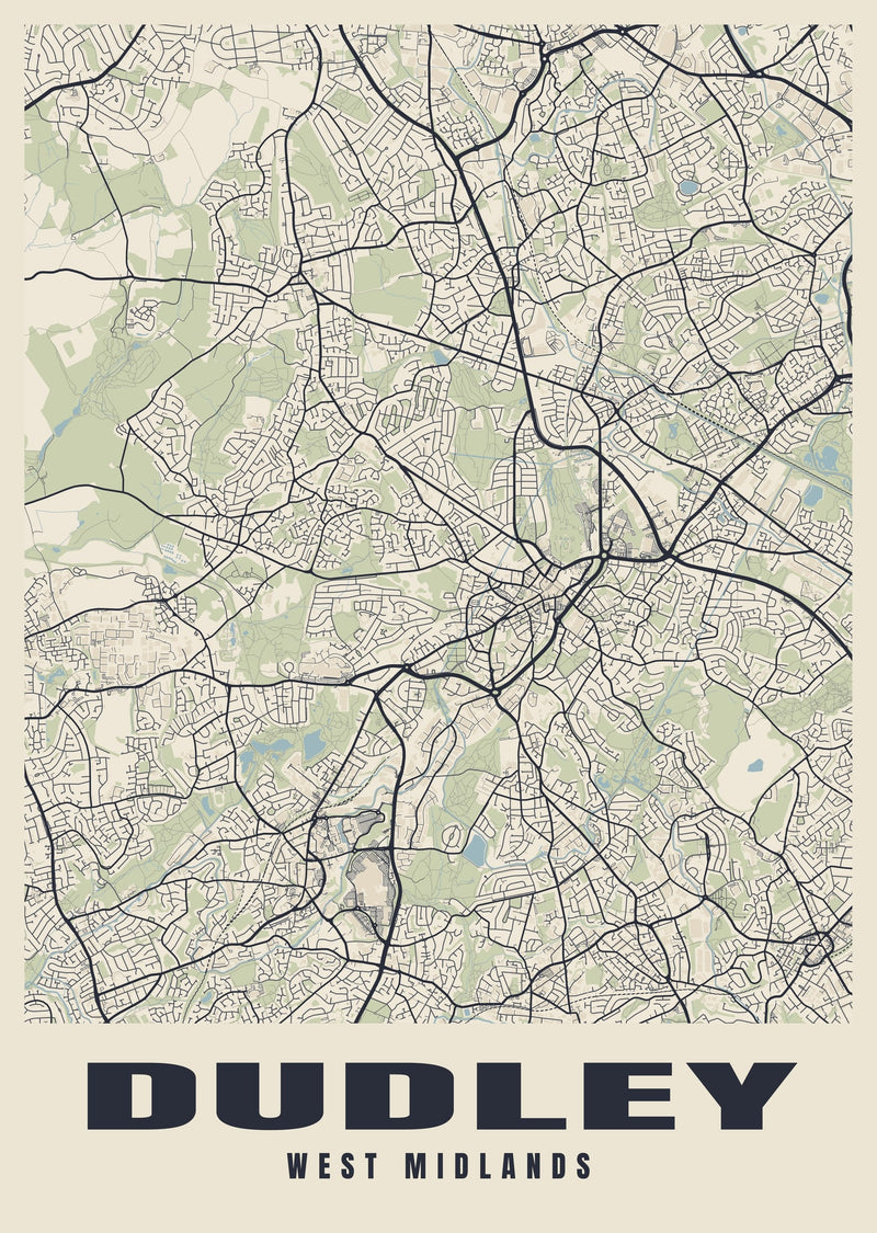 Dudley Street Map Poster