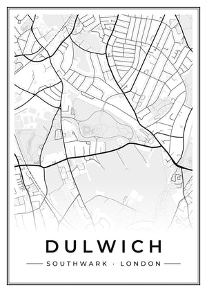 Dulwich Street Map Poster