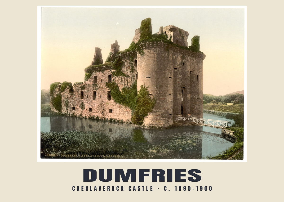 Caerlaverock Castle, Dumfries, c. 1890–1900 heritage photograph