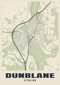Street map poster of Dunblane, Stirling