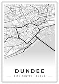 Street map poster of Dundee city centre, Angus