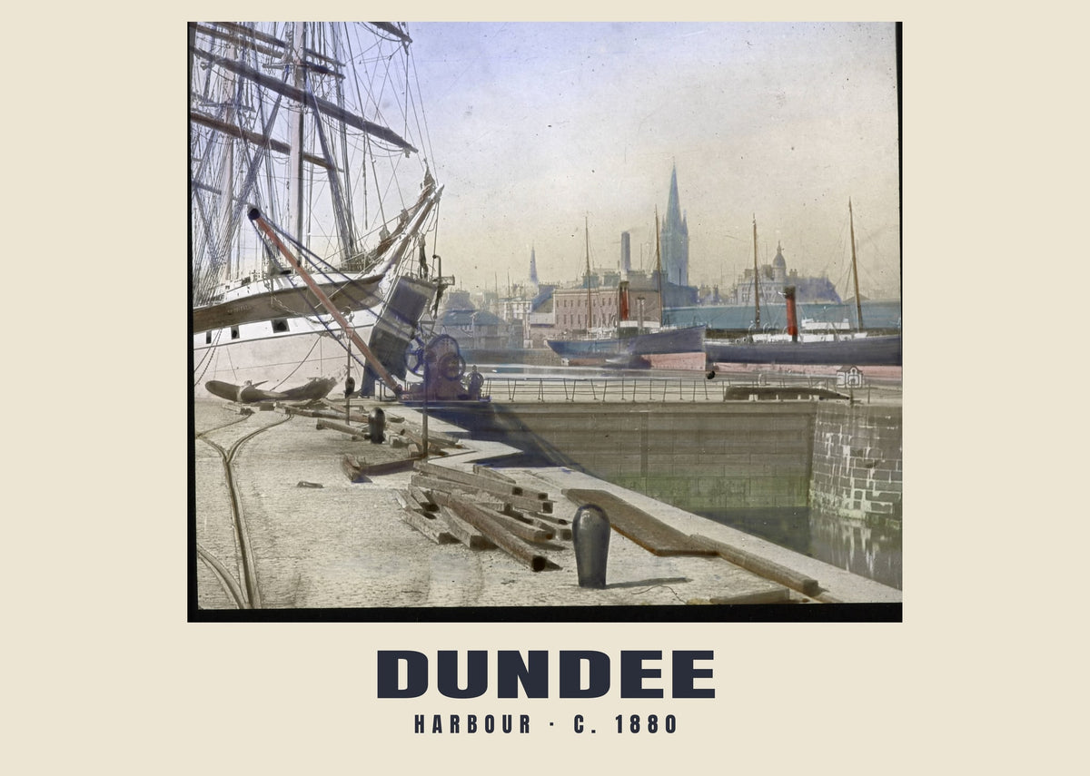 Harbour, Dundee, c. 1880 heritage photograph