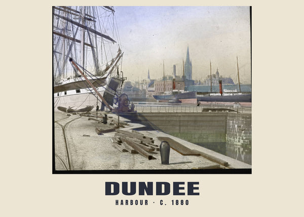 Harbour, Dundee — c. 1880 · Historic photograph print