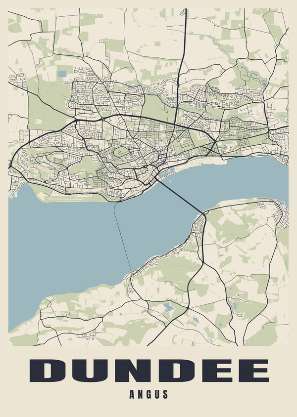 Dundee Street Map Poster