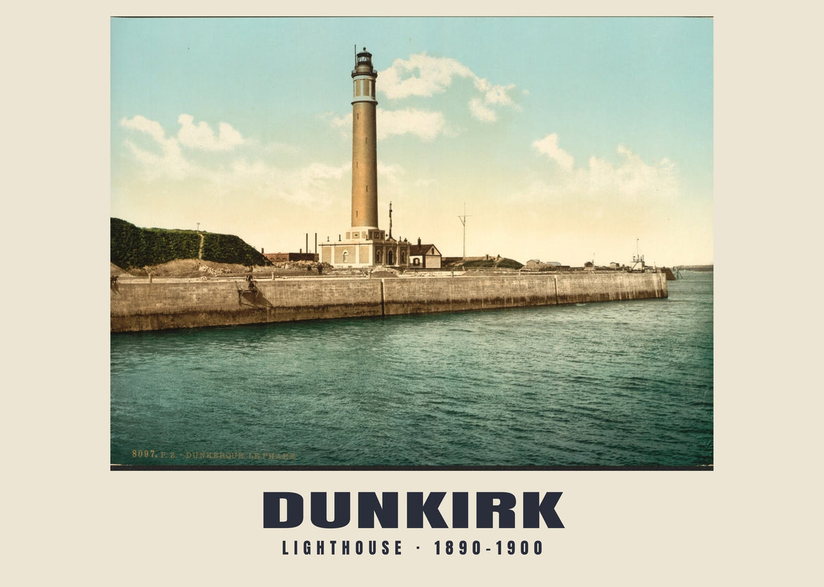 Lighthouse, Dunkirk, 1890–1900 heritage photograph