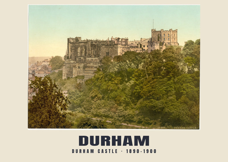 Durham Castle, Durham — 1890–1900 · Vintage photochrom print