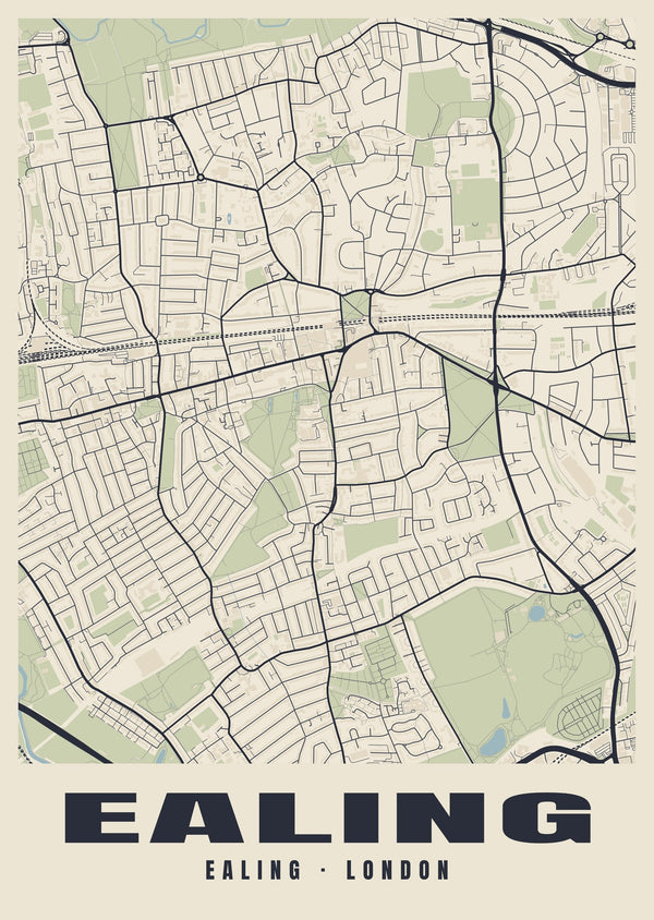 Ealing Heritage Street Map Poster