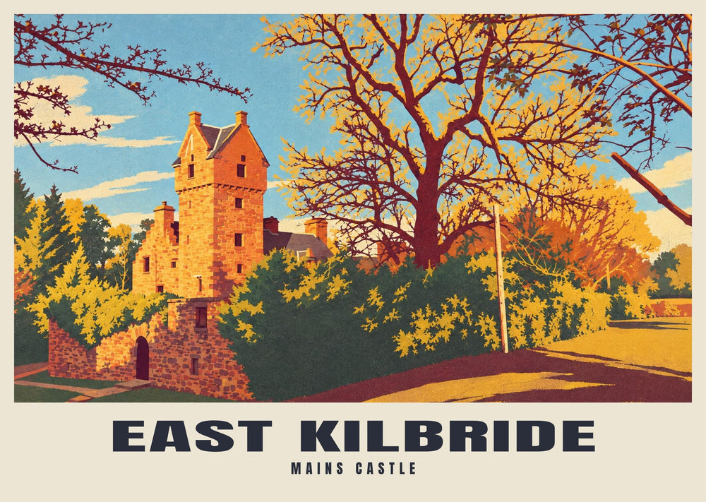 Mains Castle, East Kilbride Poster