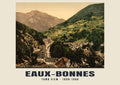 Town View, Eaux-Bonnes, 1890–1900 heritage photograph