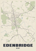 Street map poster of Edenbridge, Kent