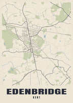 Street map poster of Edenbridge, Kent
