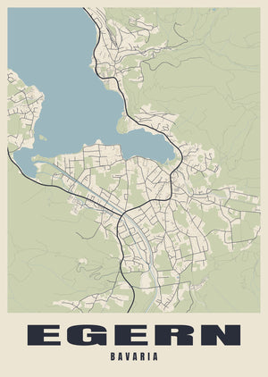 Egern Street Map Poster