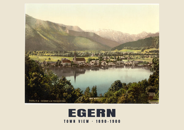 Town View, Egern — 1890–1900 · Vintage photochrom print