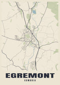 Street map poster of Egremont, Cumbria