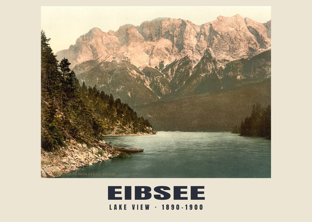 Lake View, Eibsee, 1890–1900 heritage photograph