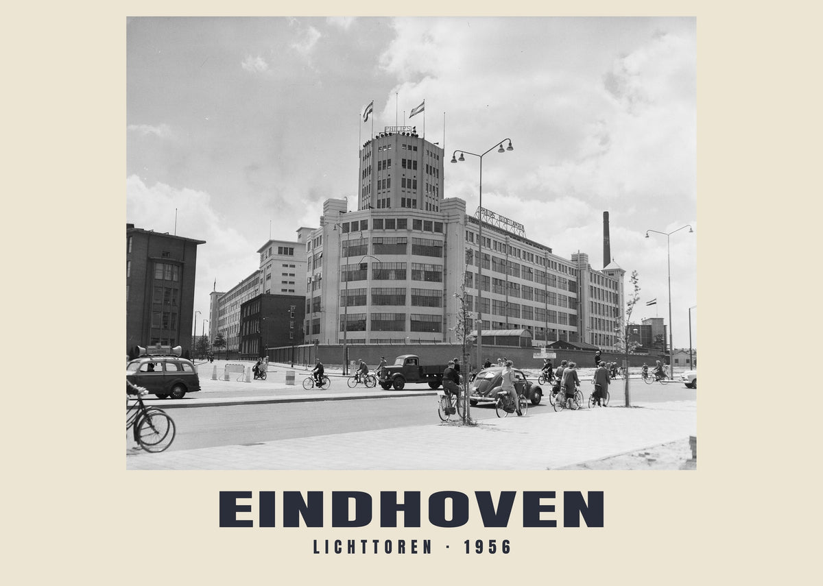 Lichttoren, Eindhoven, 1956 — Historic photograph print