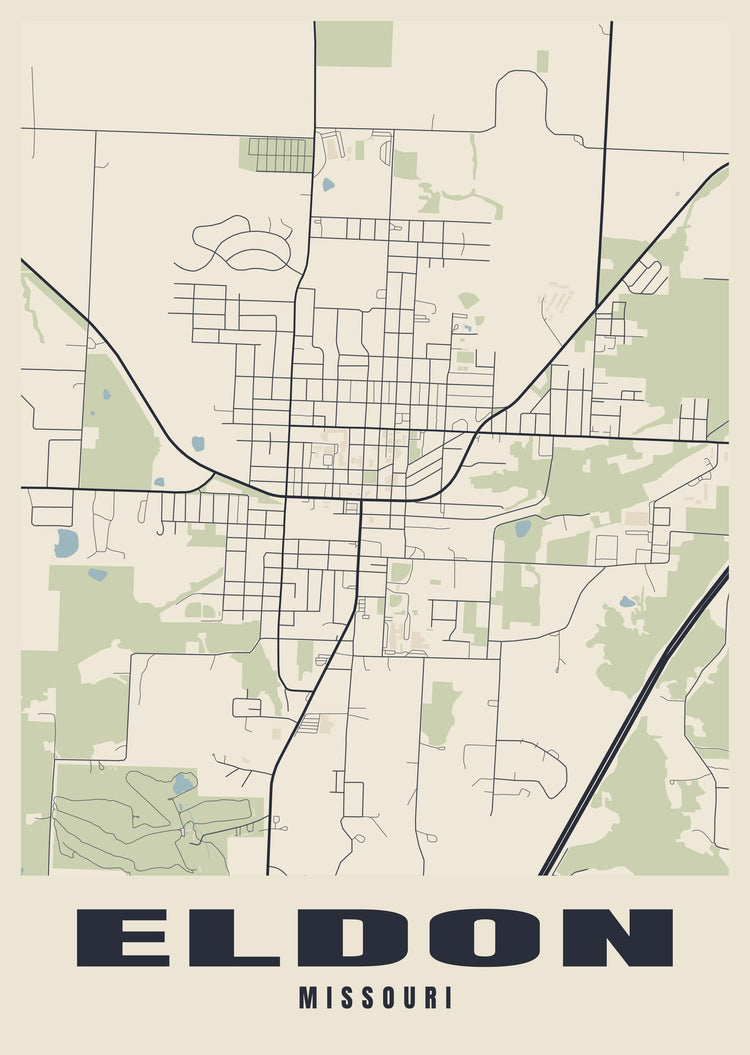 Eldon Street Map Poster
