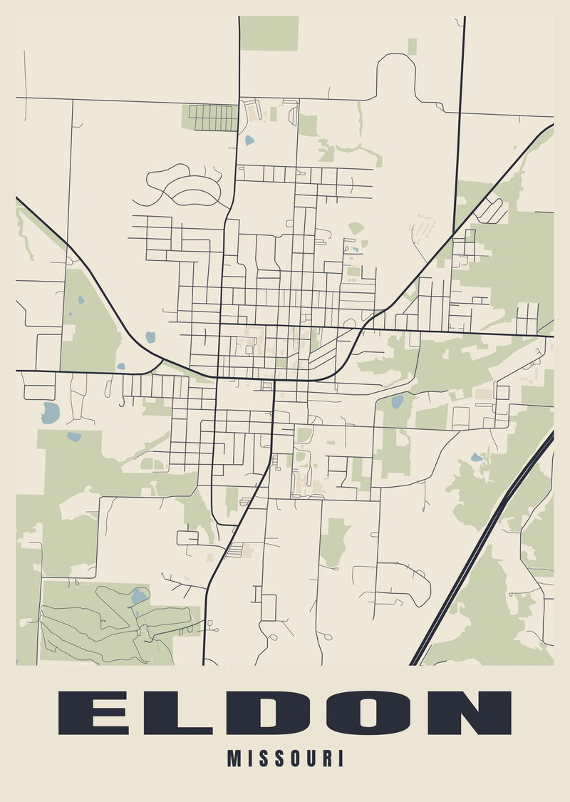 Eldon Street Map Poster