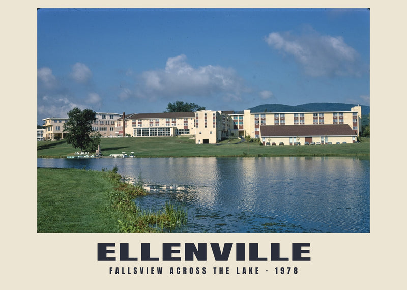 Fallsview across the Lake, Ellenville, New York — 1978 · Historic photograph print