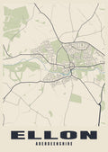 Street map poster of Ellon, Aberdeenshire