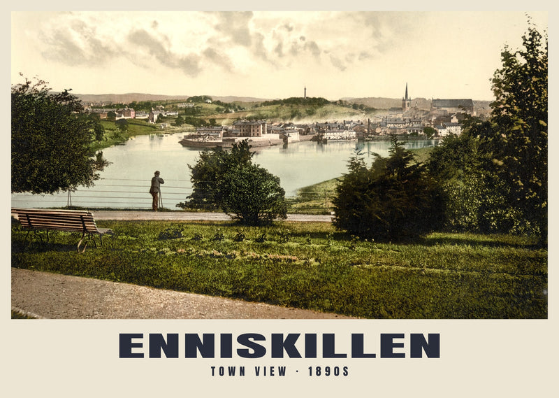 Town View, Enniskillen, c. 1890–1900 Heritage Print